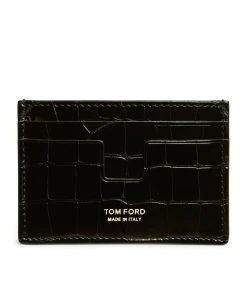 TOM FORD Aligator Card Holder BLK BLK Cardholders