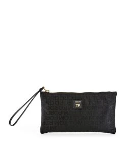 TOM FORD All-Over Logo Flat Travel Pouch U9000 Pouches