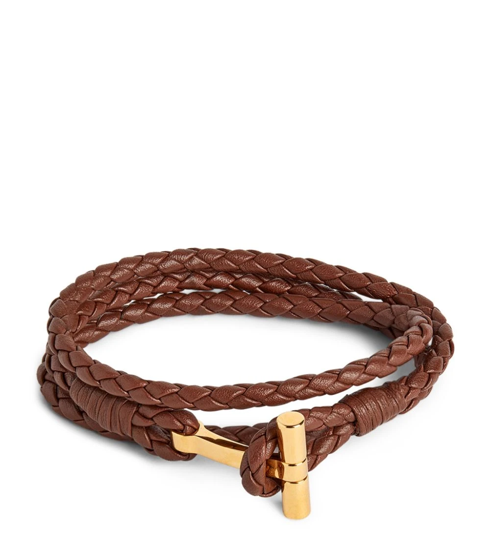 TOM FORD Braided Leather Bracelet TAG Bracelets 1 TOM FORD Braided Leather Bracelet TAG Bracelets