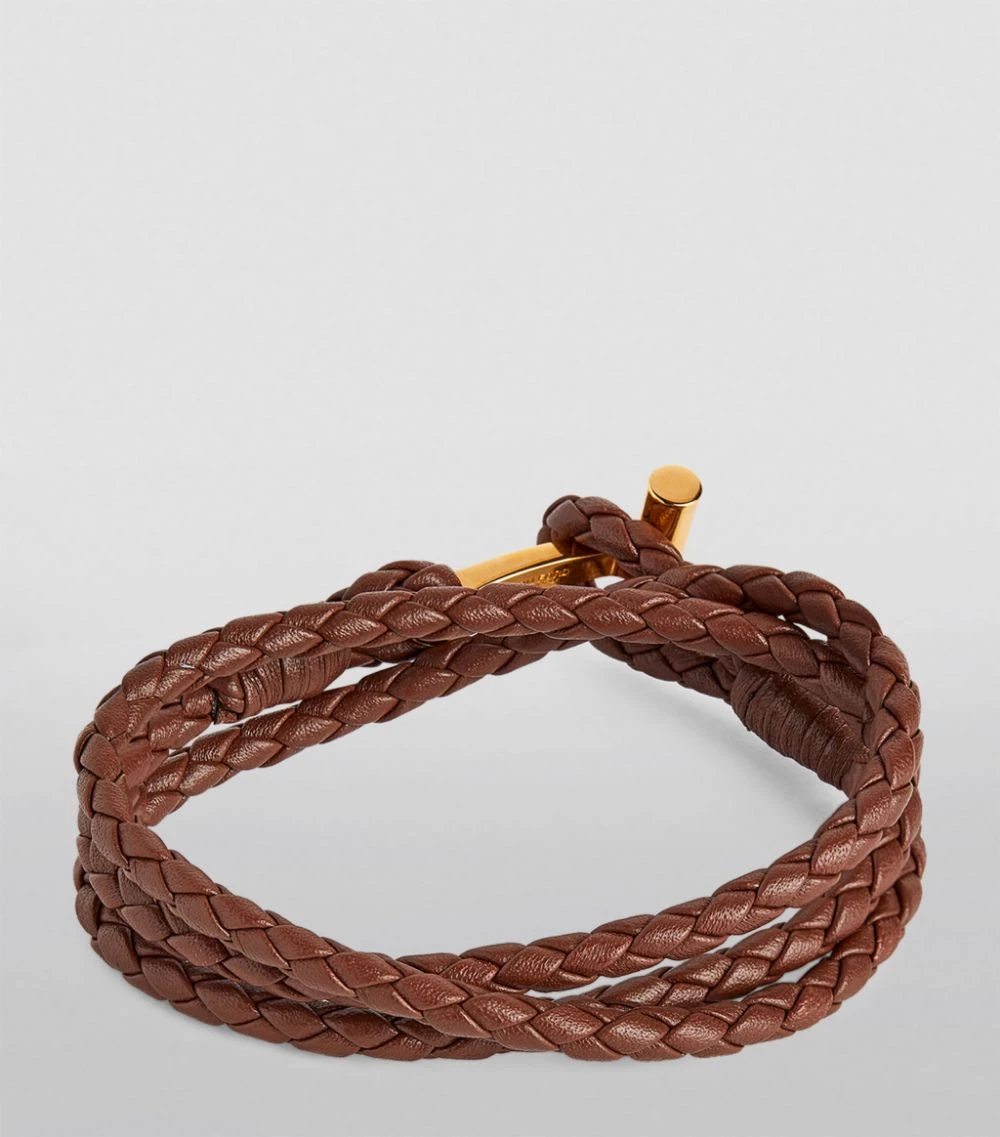 TOM FORD Braided Leather Bracelet TAG Bracelets 2 TOM FORD Braided Leather Bracelet TAG Bracelets - Image 2