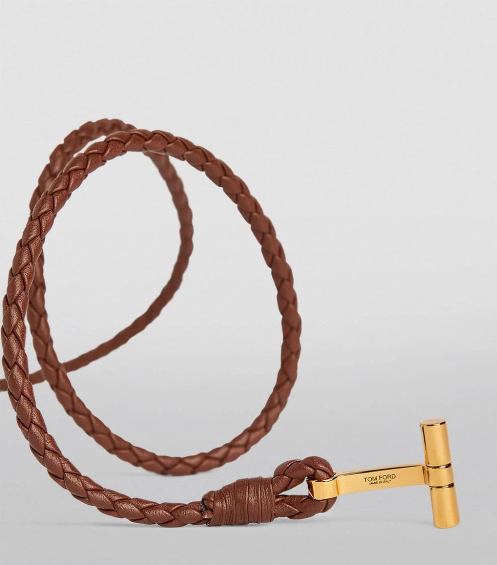 TOM FORD Braided Leather Bracelet TAG Bracelets 6 TOM FORD Braided Leather Bracelet TAG Bracelets - Image 6