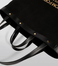 TOM FORD Canvas T Screw Tote Bag C9203 Top Handle Bags -Tom Ford Store tom ford canvas t screw tote bag 16454898 31894459 1000