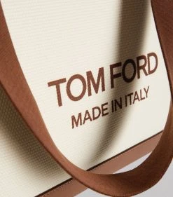 TOM FORD Canvas T Screw Tote Bag C7713 Tote Bags -Tom Ford Store tom ford canvas t screw tote bag 17288007 35320105 1000