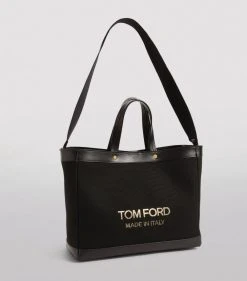 TOM FORD Canvas T Screw Tote Bag C9203 Tote Bags -Tom Ford Store tom ford canvas t screw tote bag 17291746 35344558 1000