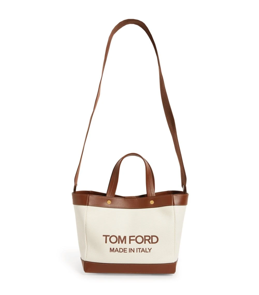 TOM FORD Canvas T Screw Tote Bag C7713 Tote Bags 1 TOM FORD Canvas T Screw Tote Bag C7713 Tote Bags