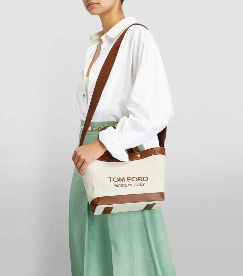 TOM FORD Canvas T Screw Tote Bag C7713 Tote Bags 2 TOM FORD Canvas T Screw Tote Bag C7713 Tote Bags - Image 2