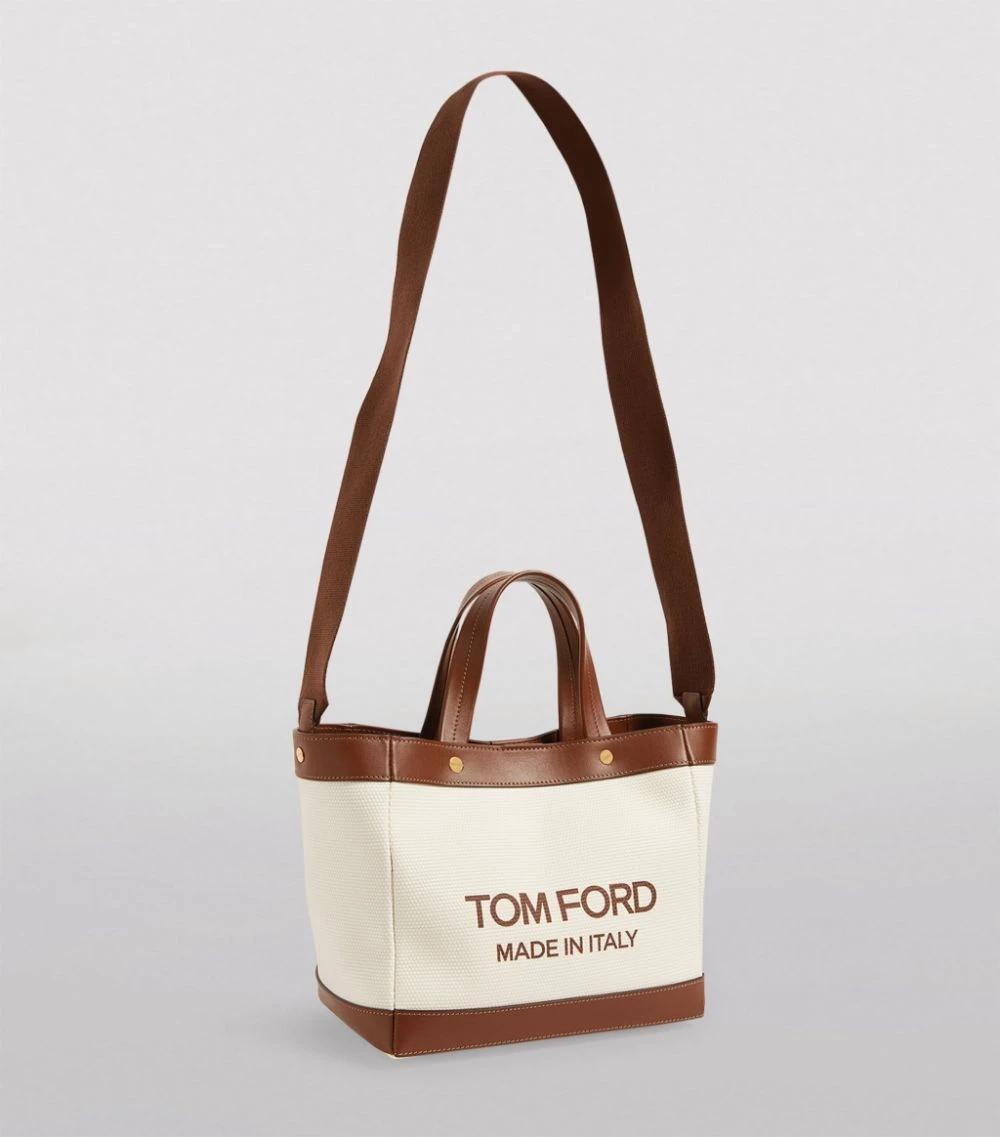 TOM FORD Canvas T Screw Tote Bag C7713 Tote Bags 3 TOM FORD Canvas T Screw Tote Bag C7713 Tote Bags - Image 3