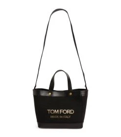 TOM FORD Canvas T Screw Tote Bag C9203 Tote Bags