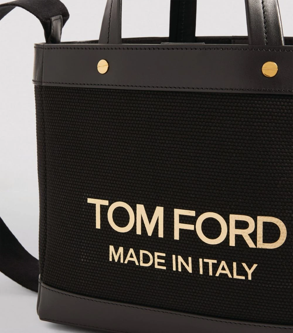 TOM FORD Canvas T Screw Tote Bag C9203 Tote Bags 6 TOM FORD Canvas T Screw Tote Bag C9203 Tote Bags - Image 6