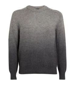 TOM FORD Cashmere-Blend Ombre Sweater 032 MD GRY SLD Jumpers