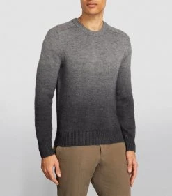 TOM FORD Cashmere-Blend Ombre Sweater 032 MD GRY SLD Jumpers -Tom Ford Store tom ford cashmere blend ombre sweater 17531598 37543255 1000