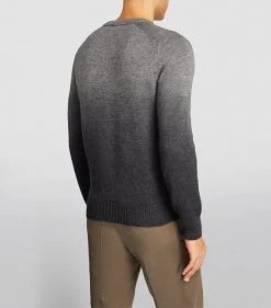 TOM FORD Cashmere-Blend Ombre Sweater 032 MD GRY SLD Jumpers -Tom Ford Store tom ford cashmere blend ombre sweater 17531598 37543256 1000