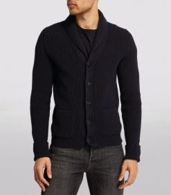 TOM FORD Cashmere Shawl Cardigan 402 DK BLU SLD Cardigans -Tom Ford Store tom ford cashmere shawl cardigan 16905379 33533167 1000