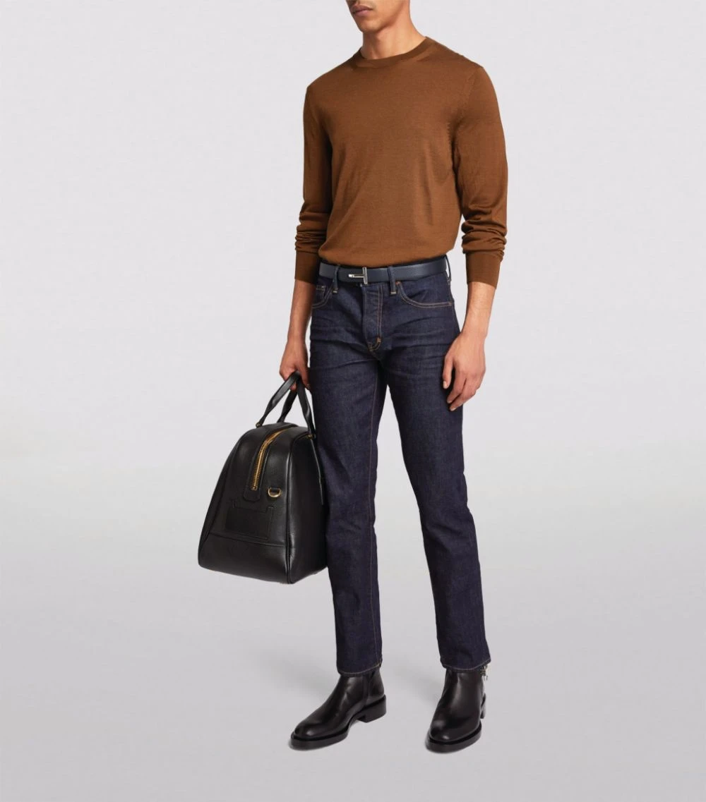 TOM FORD Cashmere-Silk Sweater 202 DK BRW SLD Jumpers 2 TOM FORD Cashmere-Silk Sweater 202 DK BRW SLD Jumpers - Image 2