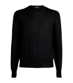 TOM FORD Cashmere-Silk Sweater 001 BLK SLD Jumpers
