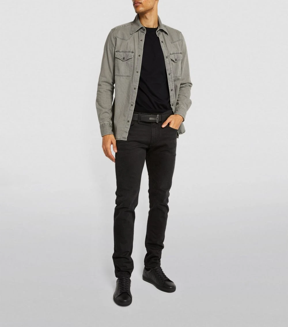 TOM FORD Cashmere-Silk Sweater 001 BLK SLD Jumpers 2 TOM FORD Cashmere-Silk Sweater 001 BLK SLD Jumpers - Image 2