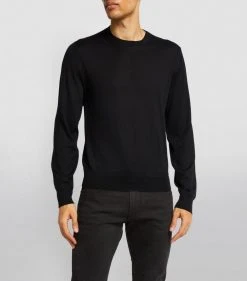 TOM FORD Cashmere-Silk Sweater 001 BLK SLD Jumpers 8 TOM FORD Cashmere-Silk Sweater 001 BLK SLD Jumpers -Tom Ford Store tom ford cashmere silk sweater 17531589 37196034 1000