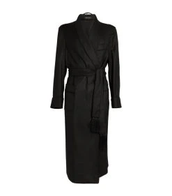TOM FORD Cashmere Twill Robe 001 BLK SLD Dressing Gowns