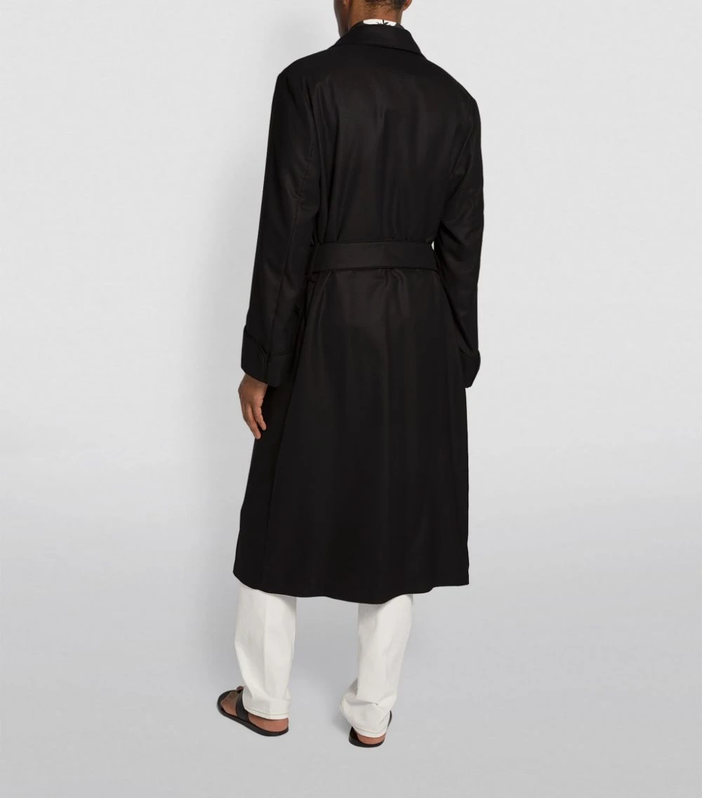 TOM FORD Cashmere Twill Robe 001 BLK SLD Dressing Gowns 4 TOM FORD Cashmere Twill Robe 001 BLK SLD Dressing Gowns - Image 4