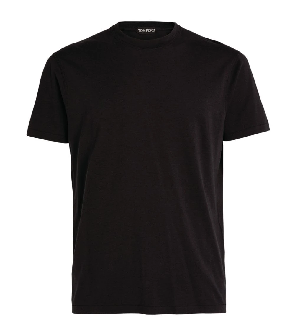TOM FORD Classic T-Shirt 001 BLK SLD Printed T-Shirts 1 TOM FORD Classic T-Shirt 001 BLK SLD Printed T-Shirts