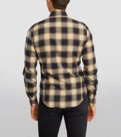 TOM FORD Cotton Check Shirt 266 MD BGE CK Casual Shirts -Tom Ford Store tom ford cotton check shirt 17532618 37269301 1000