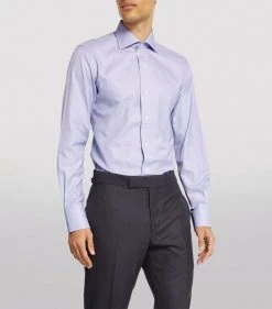 TOM FORD Cotton Check Slim-Fit Shirt 426 MD BLU CK Formal Shirts -Tom Ford Store tom ford cotton check slim fit shirt 17532607 36806831 1000