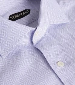 TOM FORD Cotton Check Slim-Fit Shirt 426 MD BLU CK Formal Shirts -Tom Ford Store tom ford cotton check slim fit shirt 17532607 36808037 1000
