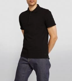 TOM FORD Cotton Piqué Polo Shirt 002 BLK Polo Shirts -Tom Ford Store tom ford cotton pique polo shirt 17530958 36980474 1000