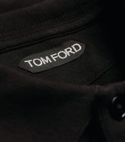TOM FORD Cotton Polo Shirt 001 BLK SLD Polo Shirts -Tom Ford Store tom ford cotton polo shirt 16904289 33532988 1000