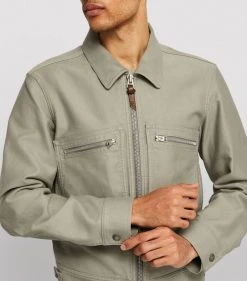 TOM FORD Cotton Zip-Up Jacket 022 DK GRY SLD Bomber Jackets -Tom Ford Store tom ford cotton zip up jacket 17531570 36855330 1000