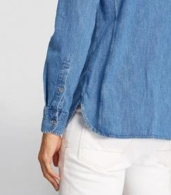 TOM FORD Denim Shirt 432 BR BLU SLD Casual Shirts -Tom Ford Store tom ford denim shirt 17532623 37538926 1000