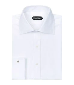 TOM FORD French Cuff Shirt 100 WHT Formal Shirts