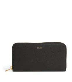 TOM FORD Grained Leather Continental Wallet BLKBLACK Cardholders