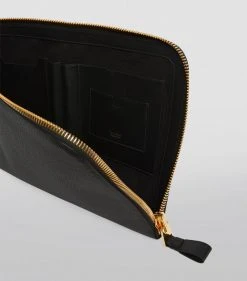 TOM FORD Large Leather Zipped Pouch BLKBLACK Pouches -Tom Ford Store tom ford large leather zipped pouch 15096948 25649118 1000