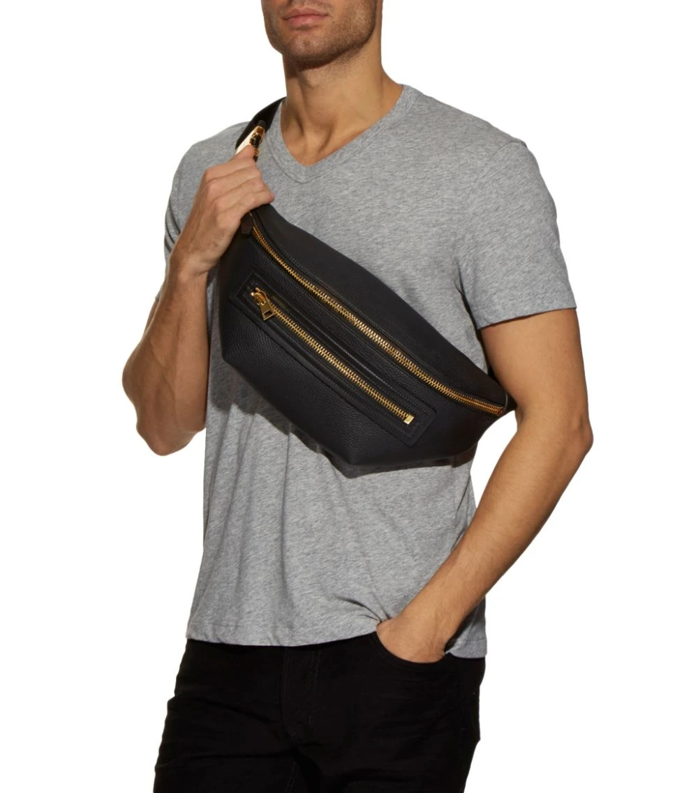 TOM FORD Leather Belt Bag BLK BLACK Pouches 2 TOM FORD Leather Belt Bag BLK BLACK Pouches - Image 2