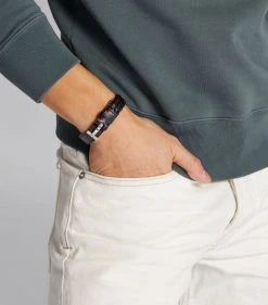 TOM FORD Leather Braided Bracelet BSV BLK Bracelets -Tom Ford Store tom ford leather braided bracelet 16625576 32338174 1000