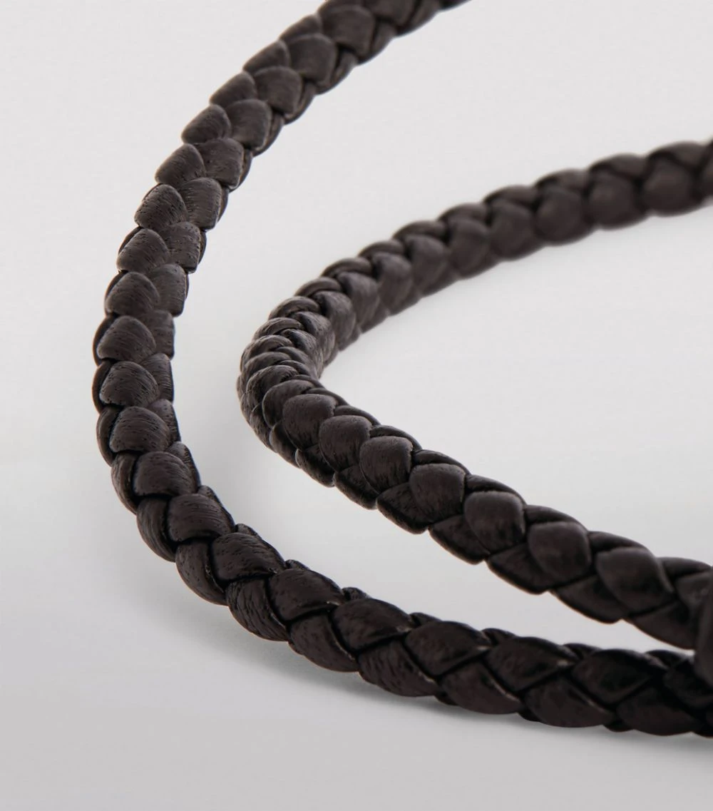 TOM FORD Leather Braided Bracelet BLG BLK Bracelets 5 TOM FORD Leather Braided Bracelet BLG BLK Bracelets - Image 5