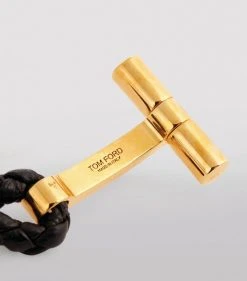 TOM FORD Leather Braided Bracelet BLG BLK Bracelets 7 TOM FORD Leather Braided Bracelet BLG BLK Bracelets -Tom Ford Store tom ford leather braided bracelet 17201295 34802650 1000