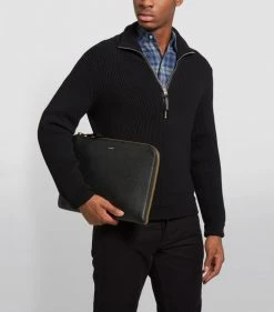 TOM FORD Leather Buckley Zip Pouch BLK BLK Pouches -Tom Ford Store tom ford leather buckley zip pouch 14823498 25389700 1000