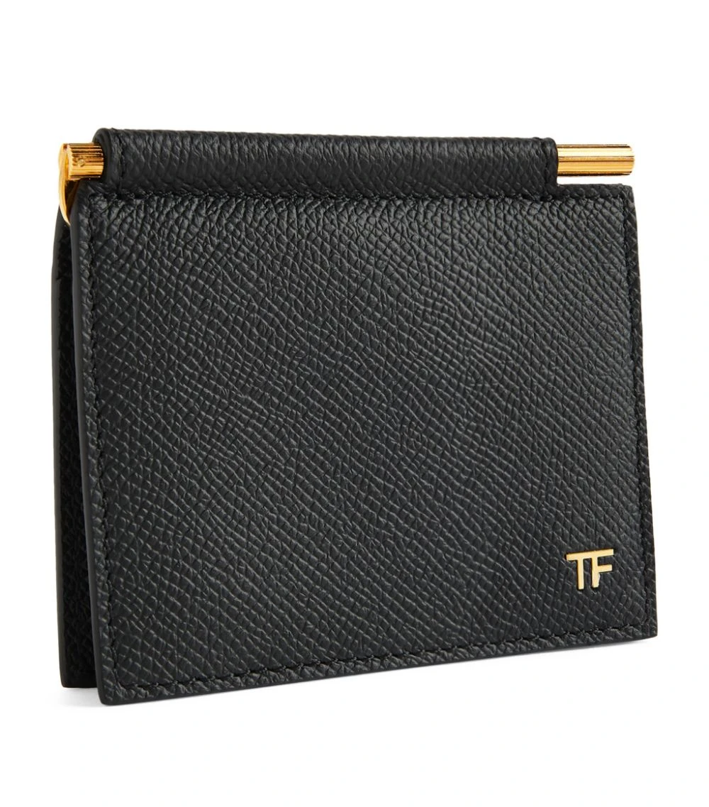 TOM FORD Leather Money Clip Wallet U9000 BLACK Wallets 4 TOM FORD Leather Money Clip Wallet U9000 BLACK Wallets - Image 4