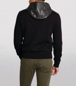 TOM FORD Leather-Panelled Jacket 001 BLK SLD Leather Jackets 9 TOM FORD Leather-Panelled Jacket 001 BLK SLD Leather Jackets -Tom Ford Store tom ford leather panelled jacket 17202085 34800696 1000