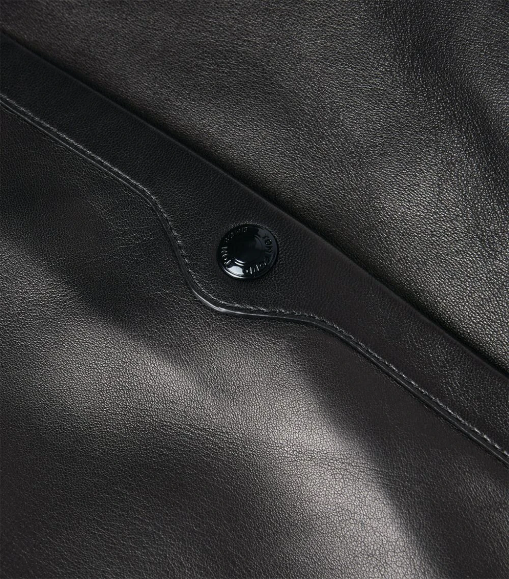 TOM FORD Leather-Panelled Jacket 001 BLK SLD Leather Jackets 5 TOM FORD Leather-Panelled Jacket 001 BLK SLD Leather Jackets - Image 5