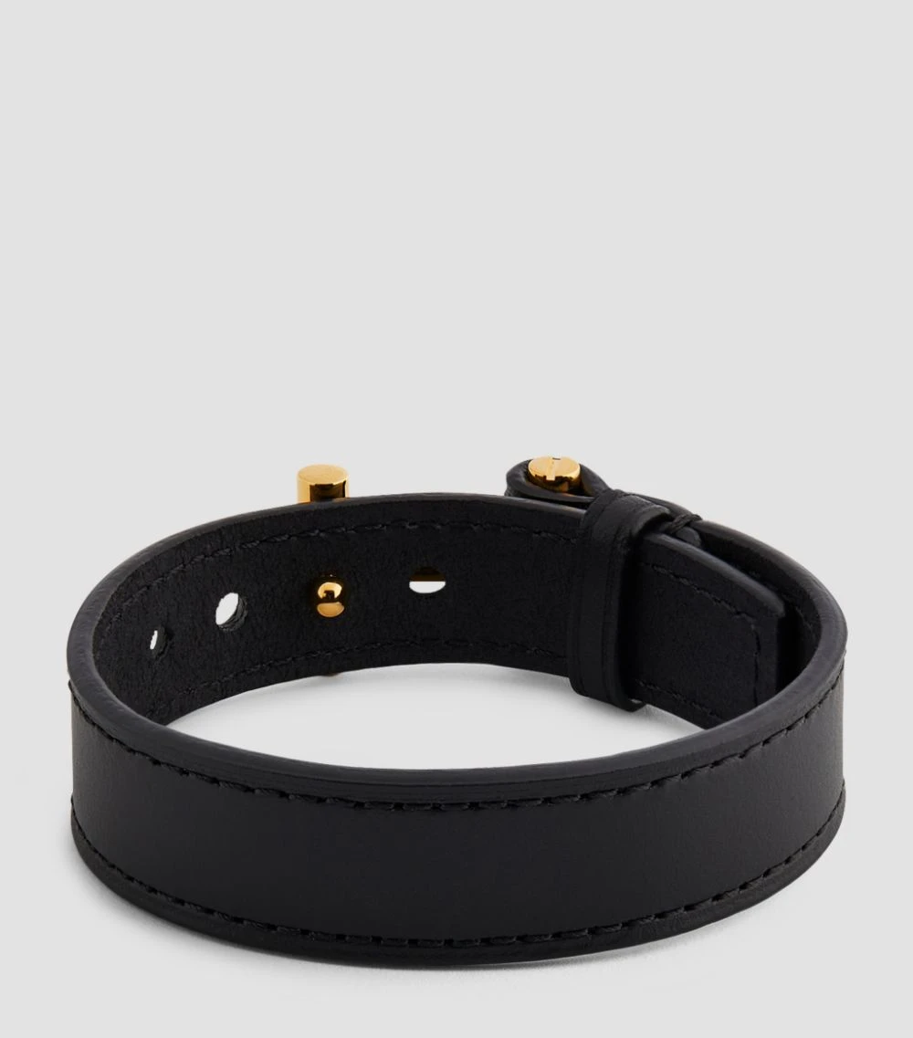 TOM FORD Leather T Bracelet BLG BLACK Jewellery 3 TOM FORD Leather T Bracelet BLG BLACK Jewellery - Image 3