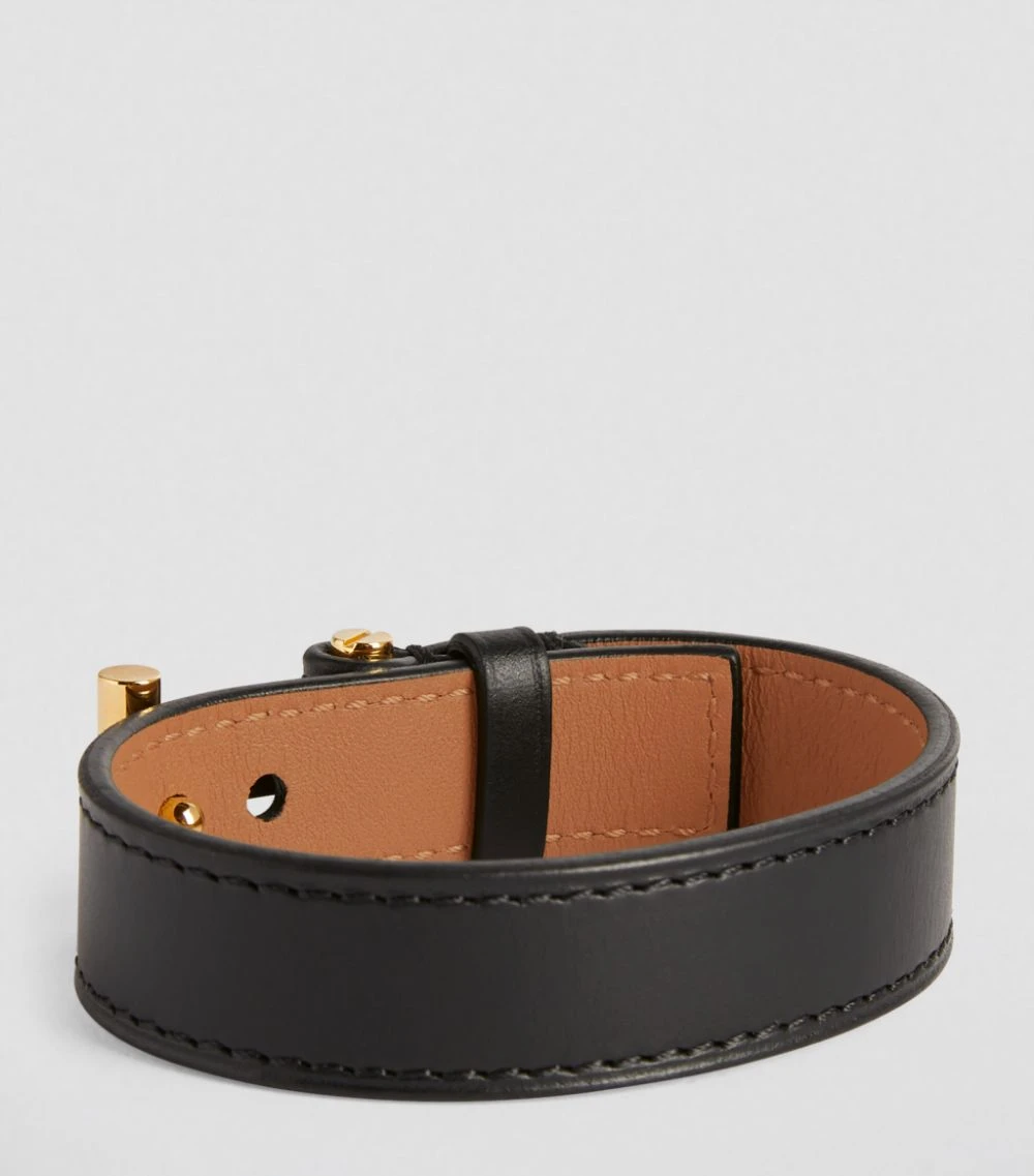 TOM FORD Leather T Bracelet BLG BLACK Jewellery 4 TOM FORD Leather T Bracelet BLG BLACK Jewellery - Image 4