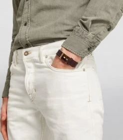 TOM FORD Leather T Bracelet DBG BRWN Jewellery 10 TOM FORD Leather T Bracelet DBG BRWN Jewellery -Tom Ford Store tom ford leather t bracelet 16824241 37068805 1000