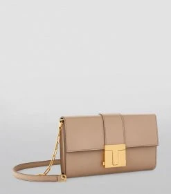 TOM FORD Leather T Clasp Bag U8006 Shoulder Bags -Tom Ford Store tom ford leather t clasp bag 16456076 31894608 1000