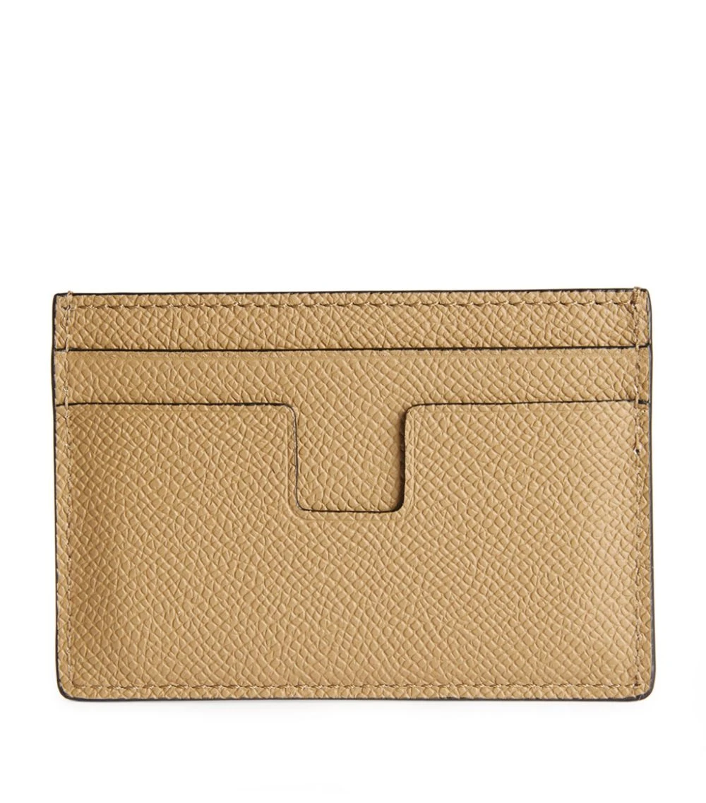 TOM FORD Leather T-Line Card Holder U7099 DARK SAND Cardholders 2 TOM FORD Leather T-Line Card Holder U7099 DARK SAND Cardholders - Image 2