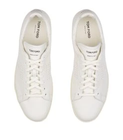TOM FORD Leather Warwick Sneakers BRR WHITE Low-Top Sneakers -Tom Ford Store tom ford leather warwick sneakers 14823531 25389680 1000