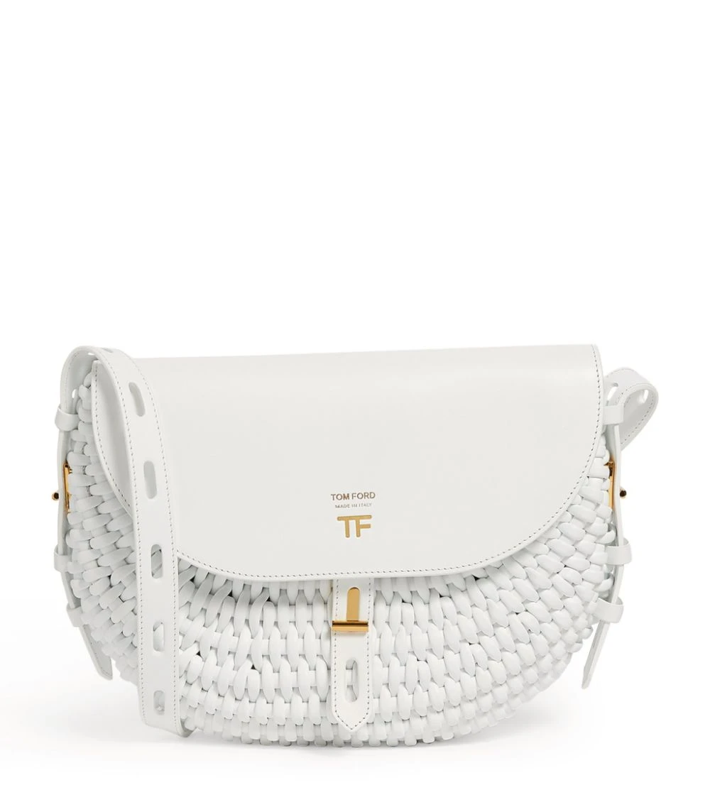 TOM FORD Leather Woven Shoulder Bag u1000 Shoulder Bags 1 TOM FORD Leather Woven Shoulder Bag u1000 Shoulder Bags
