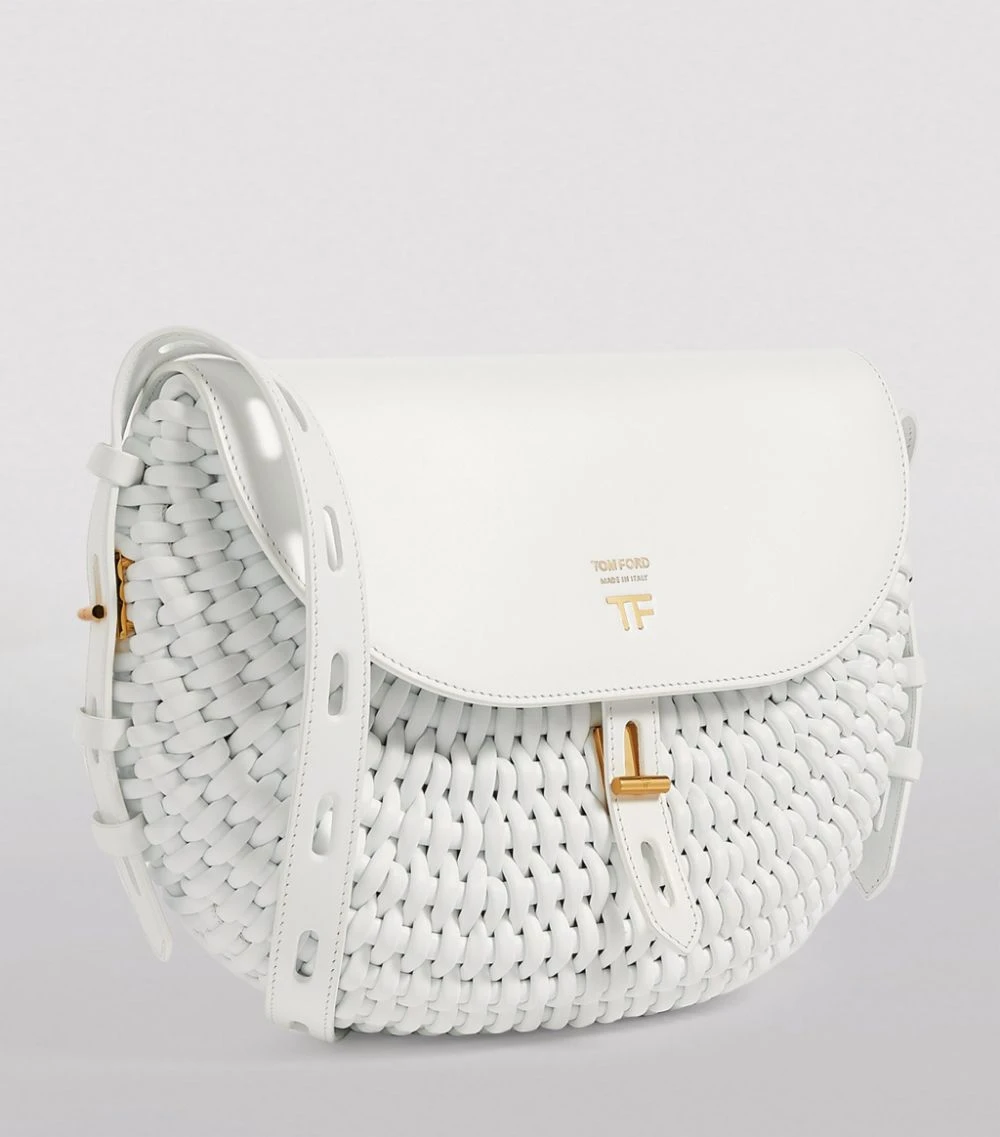 TOM FORD Leather Woven Shoulder Bag u1000 Shoulder Bags 3 TOM FORD Leather Woven Shoulder Bag u1000 Shoulder Bags - Image 3